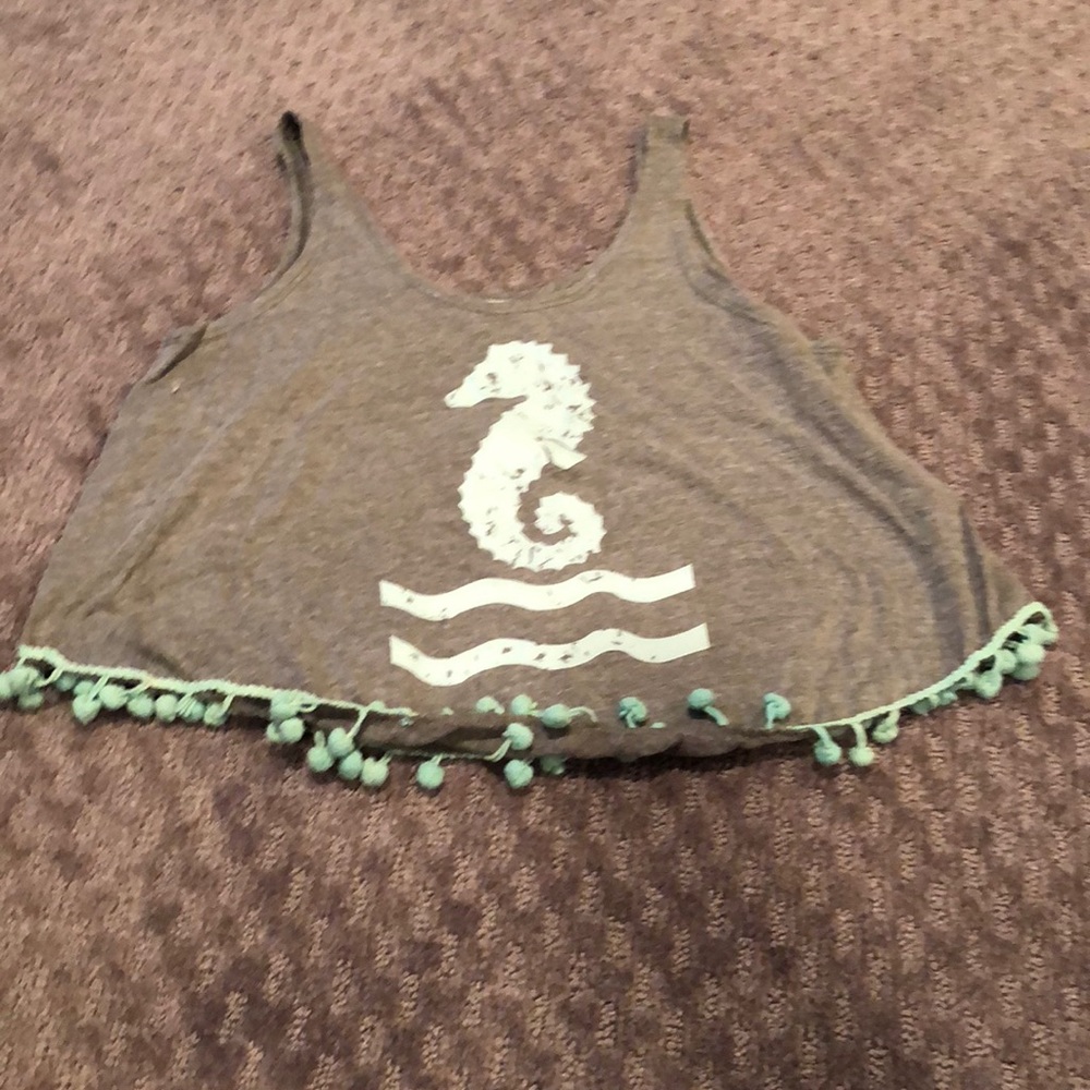 VINTAGE HAVANA tank top with Pom poms